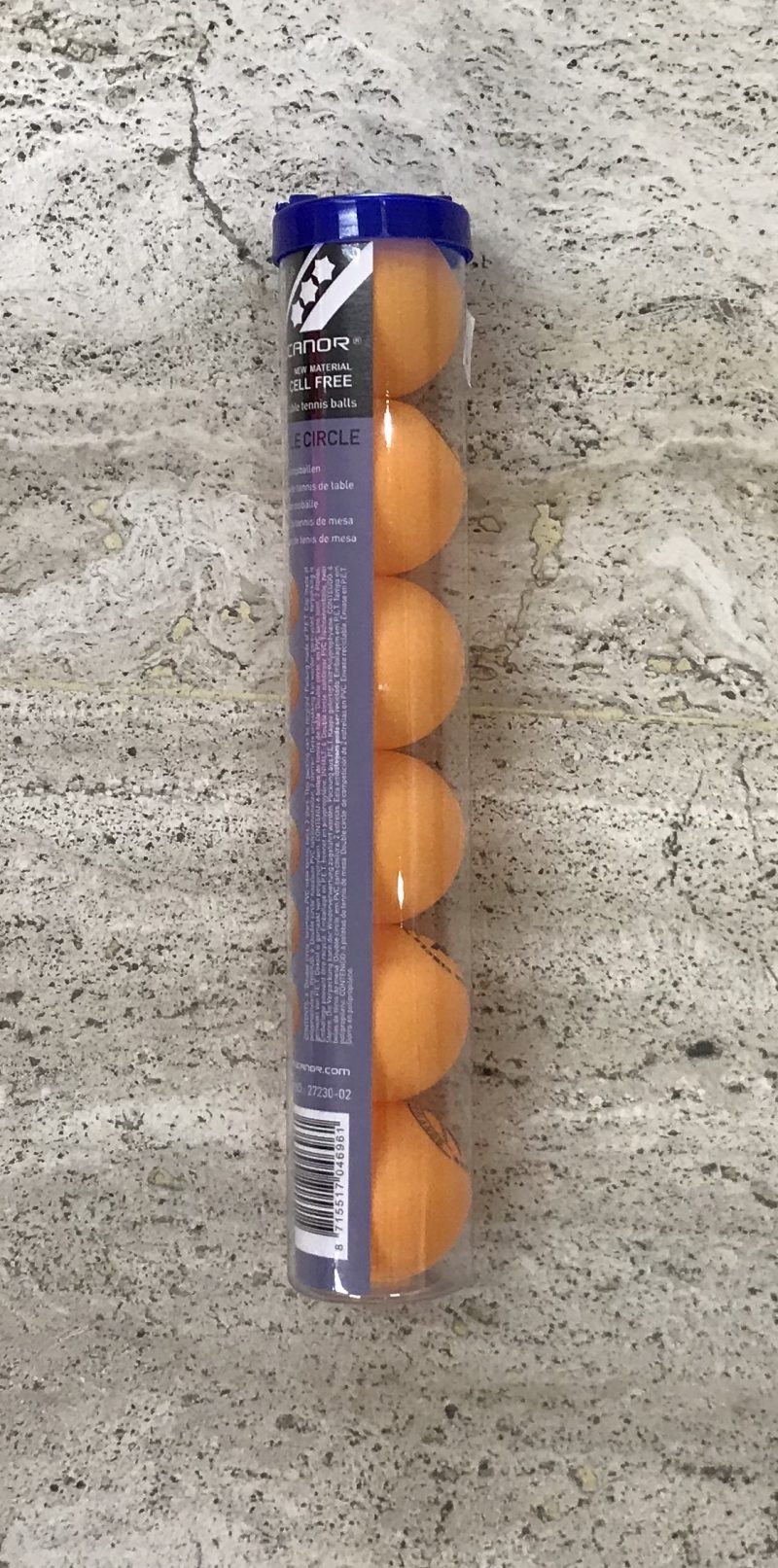 Rucanor DOUBLE CIRCLE tafeltennisballen oranje