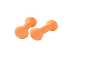 Tunturi NEOPREEN DUMBBELLS 1KG ORANGE gewichten van één kilo