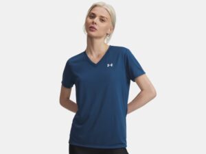 UnderArmour UA TECH V-NECK damesshirt met korte mouw