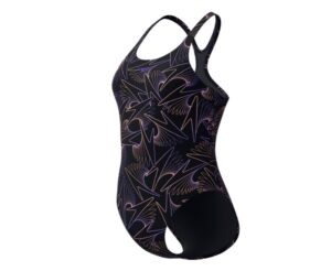 Speedo ECO+ H-BOOM ALLOV MEDALIST BLA/ORA badpak voor vrouwen