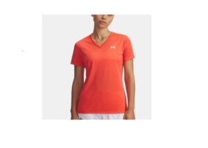 UnderArmour UA TECH V-NECK damesshirt met korte mouw